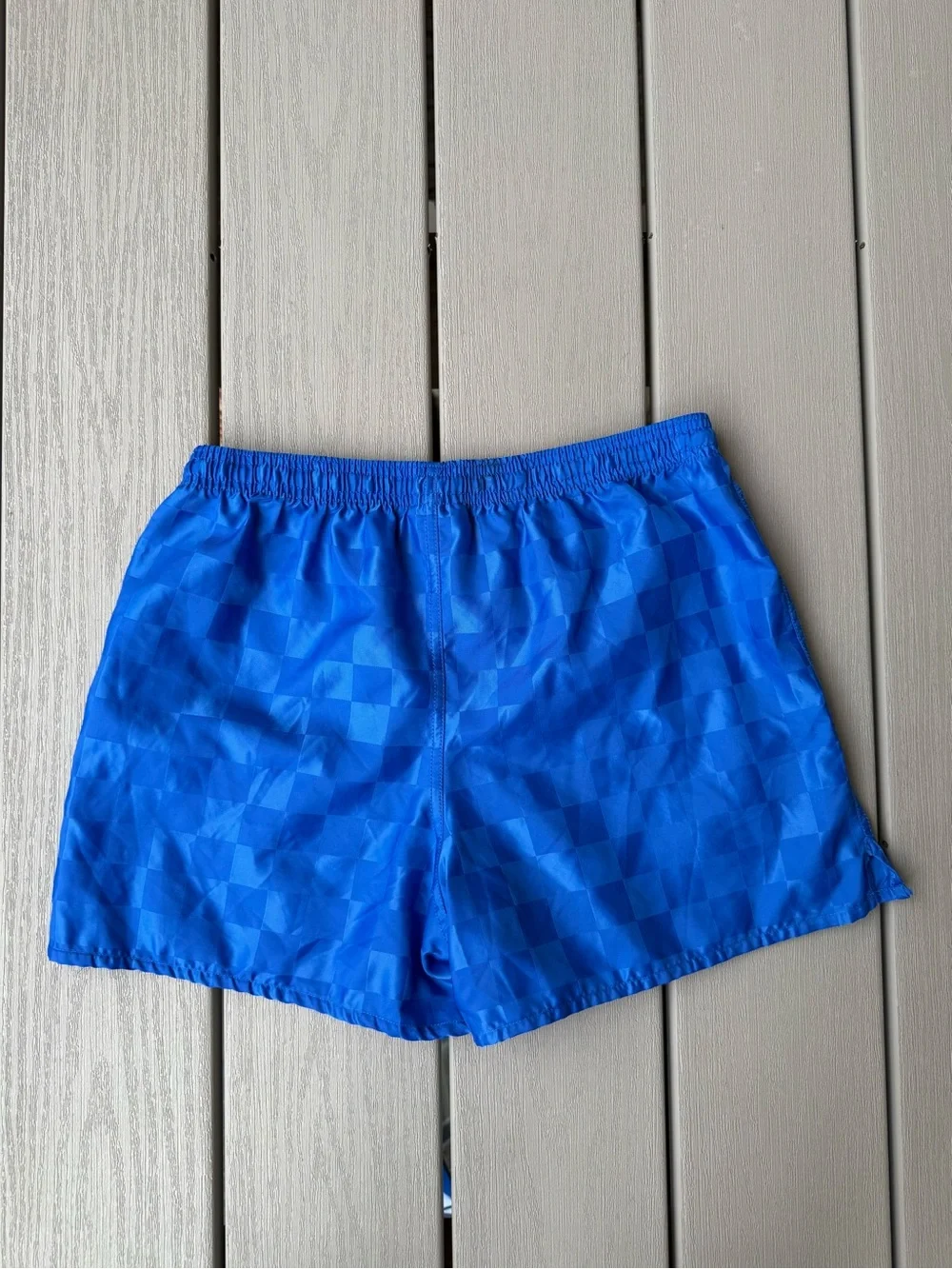 Umbro Kids Blue Checkered Athletic Soccer Shorts Size XL